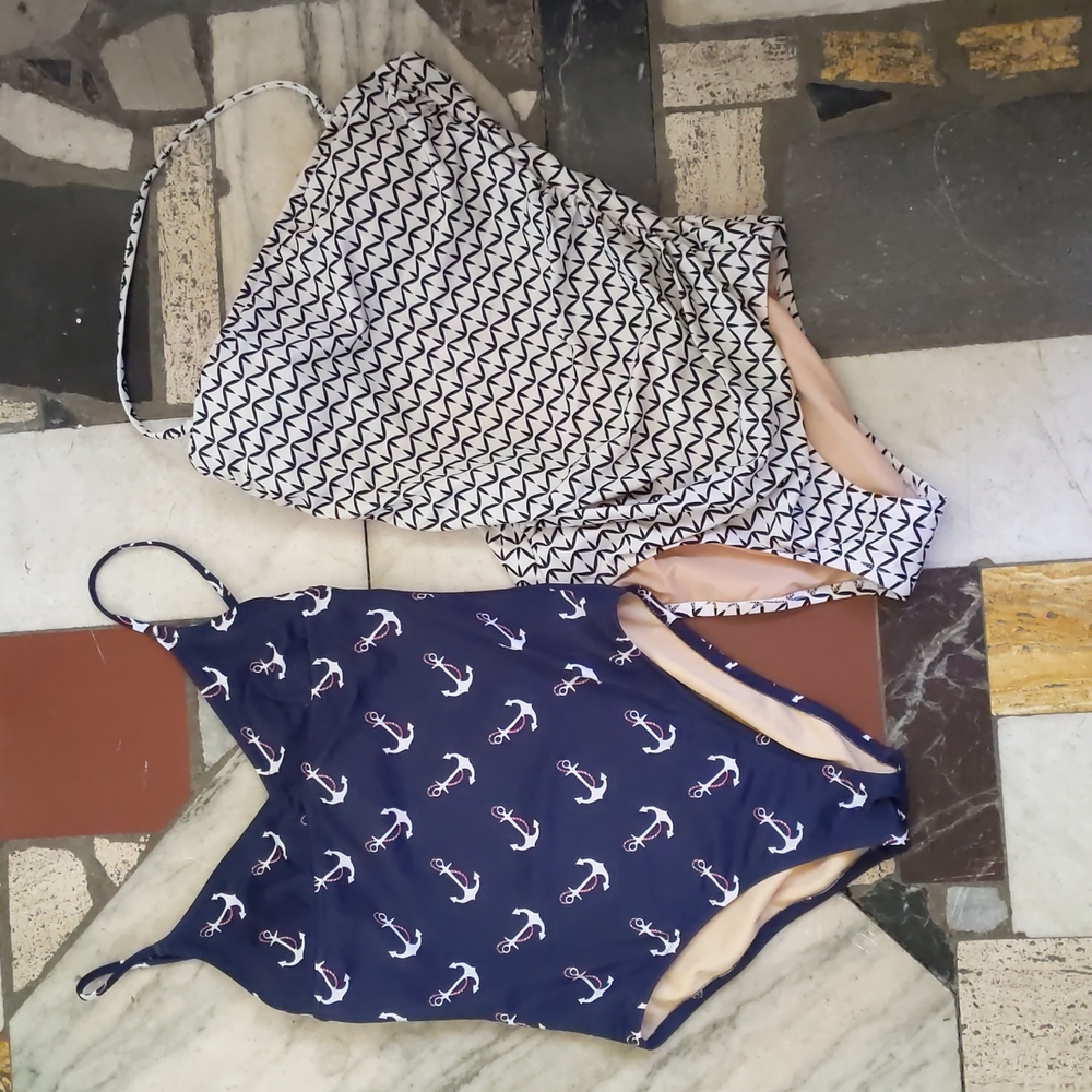Lot of 2 J.Crew one piece swimsuits